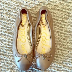 Nude Leather Sam Edelman Ballet Flat